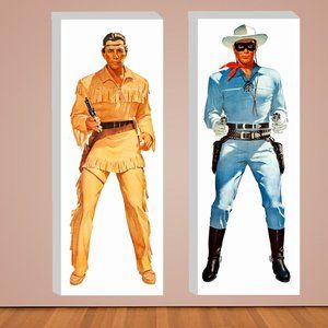 Lone Ranger and tonto Set of 2 Life Size Poster 20 x 60 Inches Each